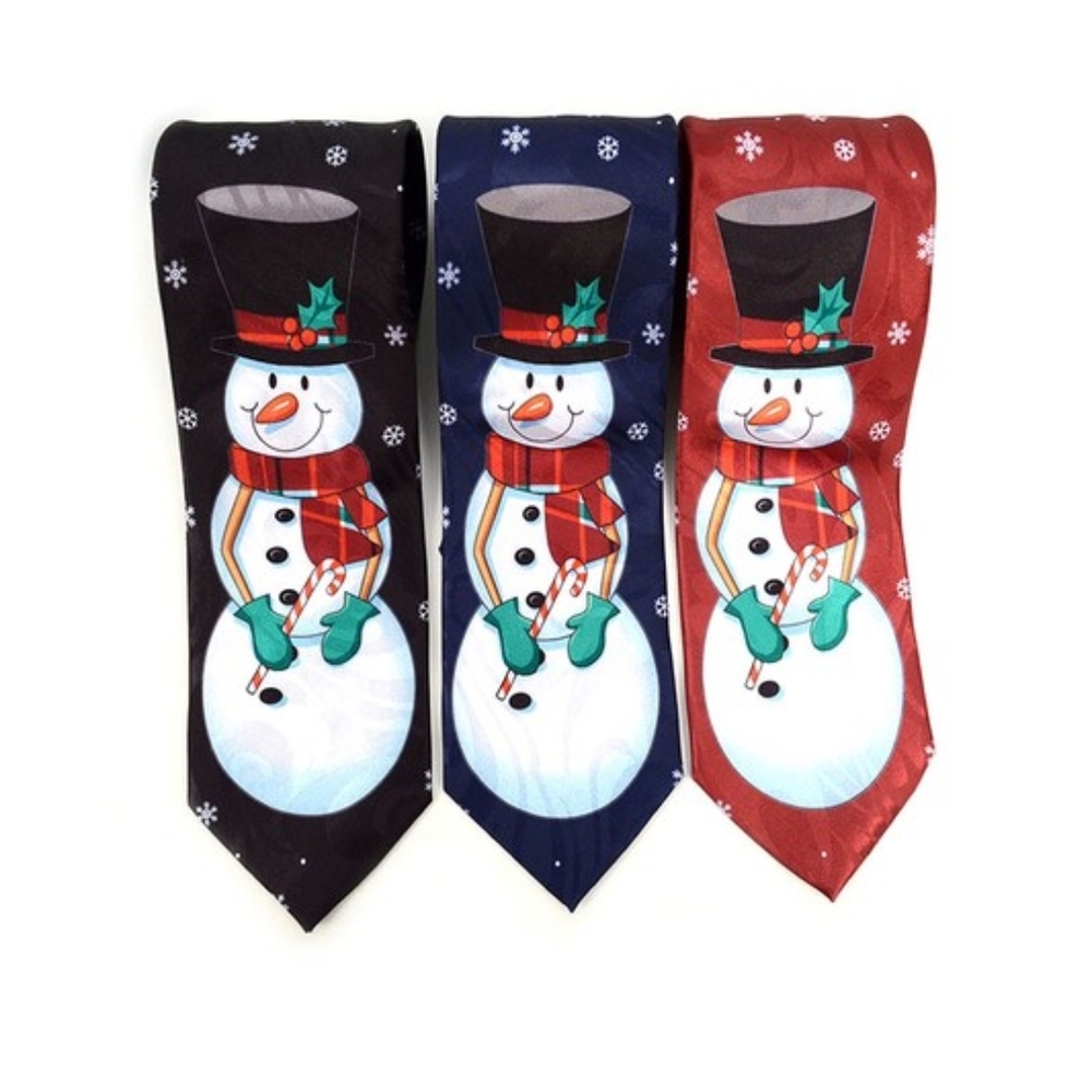 Christmas Necktie - Snowman